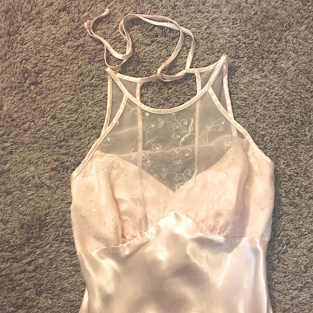 Light coral formal gown